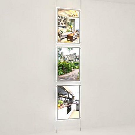 3 x A2 Maxi LED Light Pocket Kit | Portrait or Landscape Display
